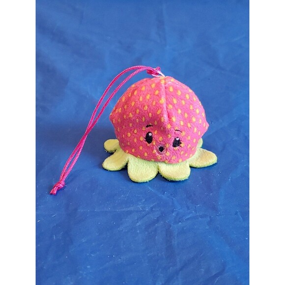 Pinki Pops Small Mini Plush Octopus Tickles. Kuma The Bear & Squirrel Watermelon - Picture 5 of 10
